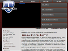 Tablet Screenshot of criminaldefenselawyertampabay.com